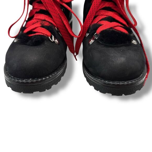 J.Crew Women’s Nordic Snow Hiker Boots Black Shearling Size 8M - Picture 4 of 11